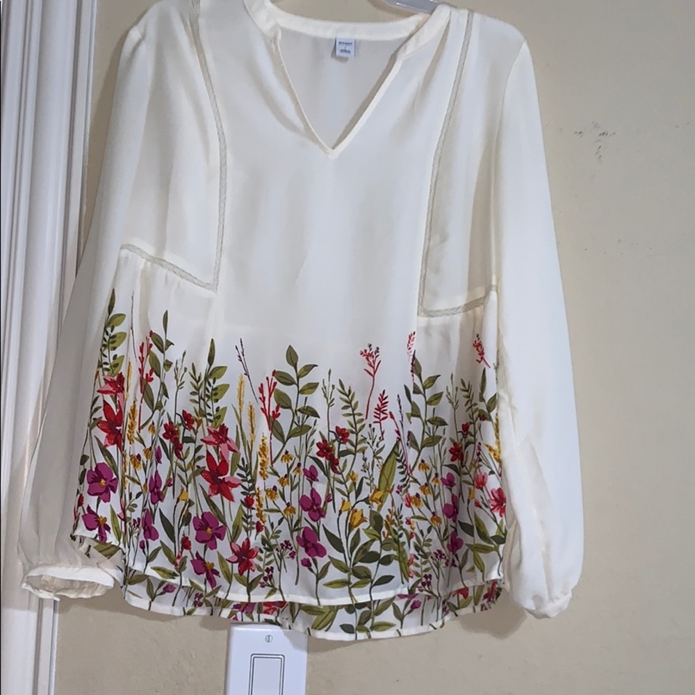 Chiffon floral blouse